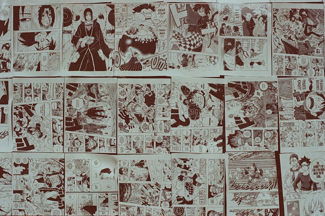 Des bandes dessinées étalées sur une table